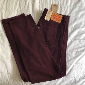 Levi’s burgundy corduroy pants